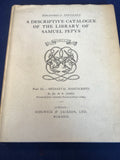 M.R. James - Bibliotheca Pepysiana, Part 3, A Descriptive Catalogue of the Library of Samuel Pepys, Sidgwick & Jackson, 23.12.1900