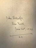 John Metcalfe - Arm's Length, Constable & Co, 1930, 1st Edition, Pasted in Dust Jacket and Signed