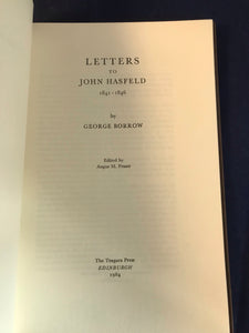 George Borrow - Letters to John Hasfeld 1841-1846, The Tragara Press, 1984, 149/150