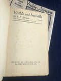 E.F. Benson - Visible and Invisible, Hutchinsons & Co, Undated 1st Edition