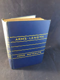 John Metcalfe - Arm's Length, Constable & Co, 1930, 1st Edition, Pasted in Dust Jacket and Signed