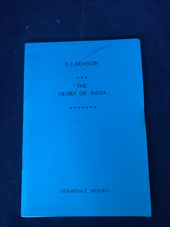 E.F. Benson - The Heart Of India, Hermitage Books, 1994